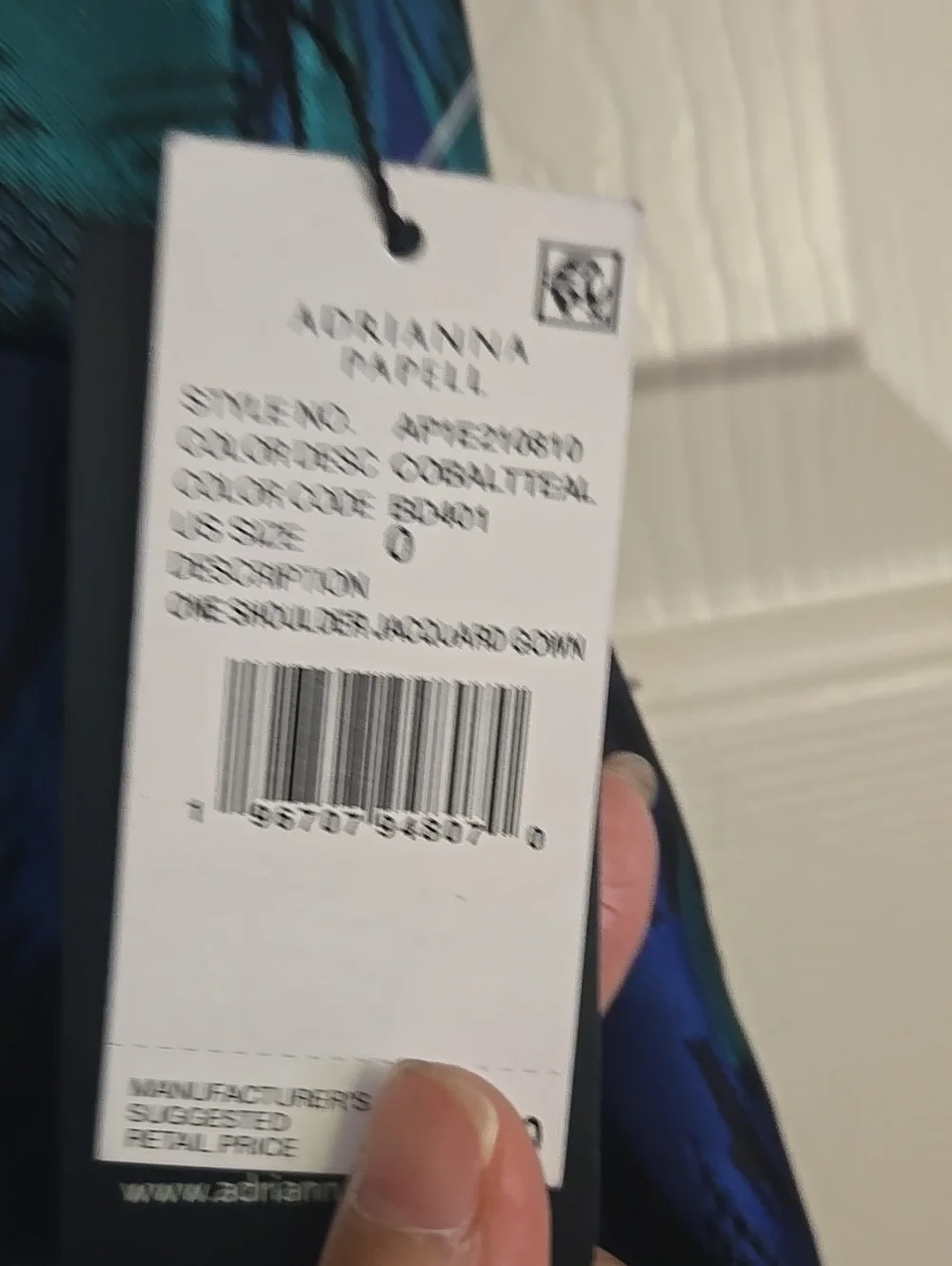 Adrianna Papell one shoulder